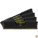 CORSAIR DDR4 デスクトップPC用 メモリモジュール VENGEANCE LPX Series ブラック 16GB×4枚キット CMK64GX4M4A2666C16