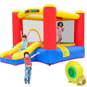【 先着55名! 2日間限定ゾロ目555円クーポン】JOYMOR バウンスハウス 滑り台 エアー遊具 インフレータブル トランポリン プレイハウス 幼児用 1-...