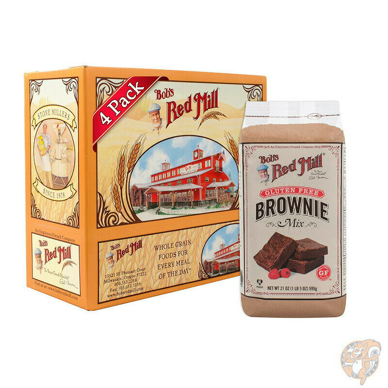 【最大2,025円OFFクーポン配布中】ボブズレッドミル Bob's Red Mill グルテンフリー ブラウニー ミックス 595g×4袋 送料無料