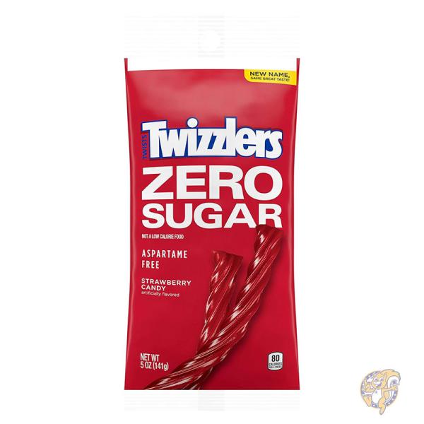 ツイズラーズ TWIZZLERS ゼロシュガー ツイスト ストロベリーキャンディ お菓子 141g (12個) 34000 54010