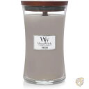 【30日限定500OFFクーポン配信】WoodWick ウッドウィック インテリア キャンドル ラージ グレー 囲炉裏の香り 93106