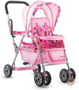 【4/30日限定★円高還元!!510円クーポン】Joovy Toy Caboose 人形ベビーカー 人形アクセサリー ピンクドット 送料無料