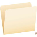 【最大2,025円OFFクーポン配布中】File Folders, Straight Cut, Top Tab, Letter, Manila, 100/Box...