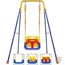 【 先着55名! 2日間限定ゾロ目555円クーポン】3-in-1幼児用ブランコセット ベビーブランコ 屋内外用 遊具 1 TOREVSIOR トレブシオール