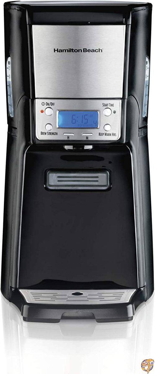 Hamilton Beach Brewstation ディスペンスコーヒーメーカー 内部12カップポット付き ウォーターリザーバー ブラック クローム付き