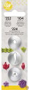 Decorating Tip Set-#104 Petal, 352 Leaf & #224 Flower (並行輸入品)