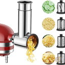 【 先着55名! 2日間限定ゾロ目555円クーポン】キッチンエイド スタンドミキサー用 野菜スライサー付き サラダマシン チーズおろし スライサー アタッチメン...