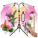 【先着30名様!全品555円OFF】Lxyoug ラクシュウグ 園芸 ガーデニング 屋内植物 三脚スタンド付き 育成ライト ブラック LXGL-001