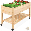 【30日限定500OFFクーポン配信】Best Choice Products ベストチョイス ガーデニング 木製 植物 プランター ナチュラル