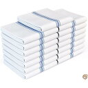 【 先着55名! 2日間限定ゾロ目555円クーポン】(15-Pack) - Zeppoli Classic White Kitchen Towels, 15-P...