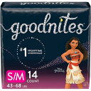 【4/30日限定★円高還元!!510円クーポン】GoodNites 女の子ジャンボパック、小型/中型、14 CT用Goodnites下着 送料無料
