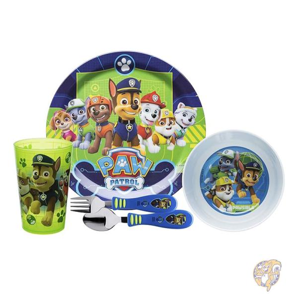 【クーポン配信中】パウ パト 食器 5点セット タンブラー/プレート/ボウル/フォーク/スプーン パトロールボーイ 5個 PWPB-5480-AMZ