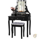 【最大2,025円OFFクーポン配布中】バニティセット ドレッシング メイクテーブルバニティデスク 化粧台 インテリア CD66402US-WH-WH CHAR...
