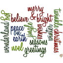 【最大2,025円OFFクーポン配布中】Sizzix Thinlits Dies 17/Pkg By Tim Holtz-Script Holiday Word...