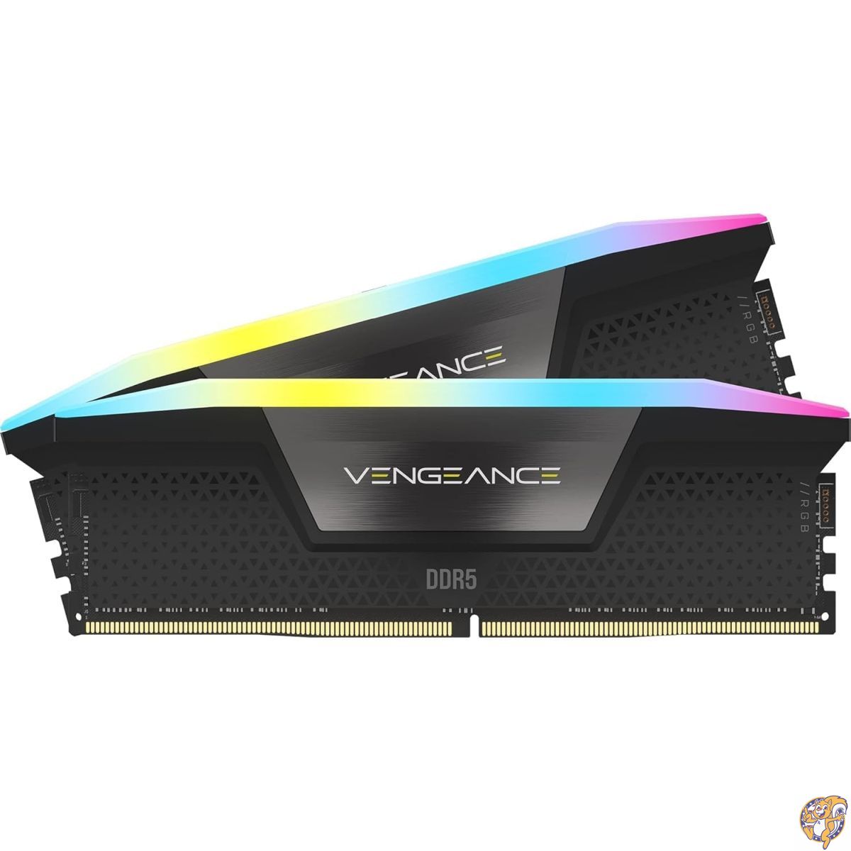 Corsair DDR5 デスクトップPC用メモリ 7200MT/s 32GB(16GBx2) UDIMM 34-44-44-96 XMP 3.0 VENGEANCE RGB Black 1.45V CMH32GX5M2X7200C34