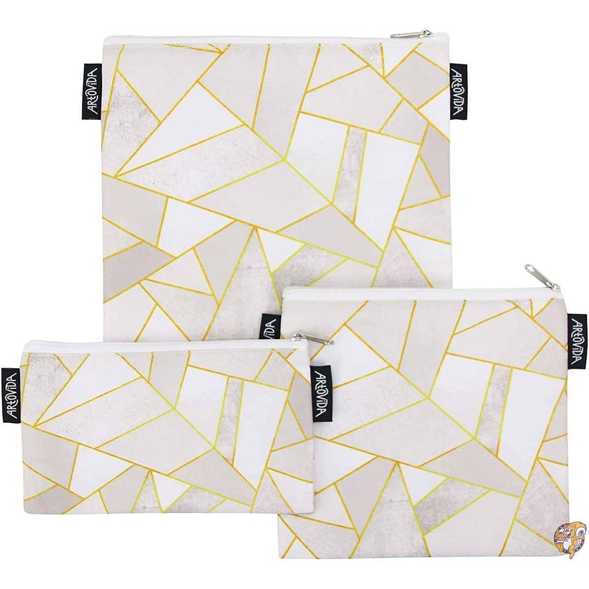 [アートオブランチ]Art of Lunch Reusable Sandwich & Snack Baggies by Set of 3 送料無料