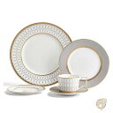 【 先着55名! 2日間限定ゾロ目555円クーポン】ウェッジウッド Wedgwood ルネッサンス グレー 5 ピース プレイス セッティング 食器セット 10...