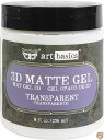 【 先着55名! 2日間限定ゾロ目555円クーポン】Art Basics 3D Matte Gel 8oz-Transparent (並行輸入品) 送料無料