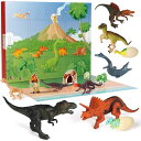 【14-15日限定!1000円クーポン20名様】恐竜 アドベントカレンダー クリスマスカウントダウン ダイナソー 24個 恐竜フィギュア入り ギフト 恐竜おもちゃ アメリカ輸入 ギフト 送料無料