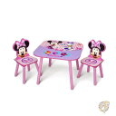 デルタ チルドレン Delta ディズニー ミニーマウス 子供用 テーブル&イス セット チェア2個付き 子供部屋 ミニーちゃん 女の子 かわいい家具