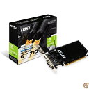 【先着50名様1000円クーポン】MSI ファンレス・ロープロファイル対応 GeForce GT 710 グラフィックスカード メモリ2GBモデル 2GD3H ...