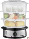 【4/30日限定★円高還元!!510円クーポン】Elite Gourmet Maxi-Matic 電気食品 野菜スチーマー BPAフリー 3段積み重ね可能 入れ...