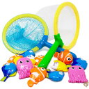 【 先着55名! 2日間限定ゾロ目555円クーポン】Boley 14PC Sinking Dive and Grab Net Fishing Pool Toys...