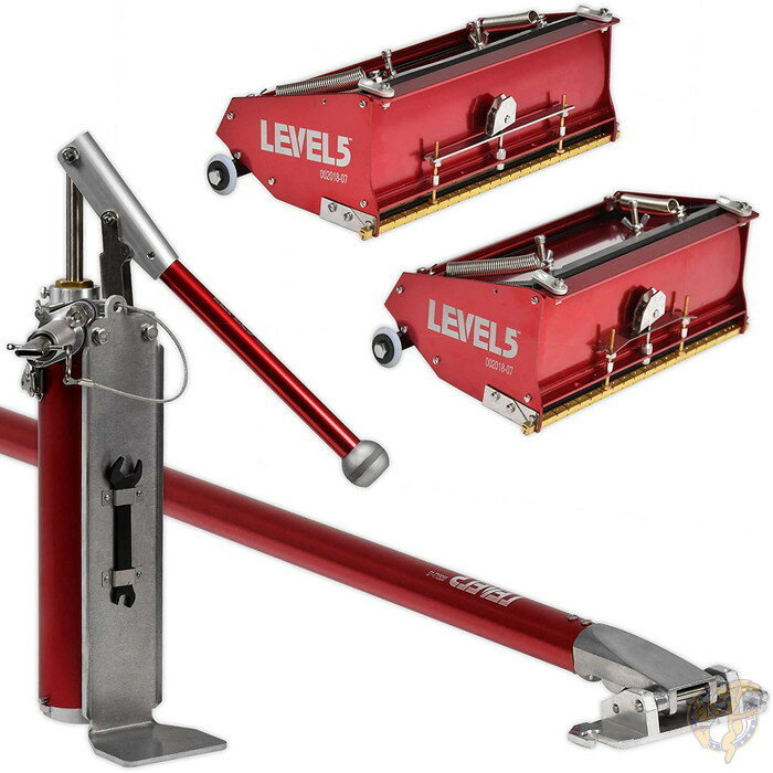 【ポイント3倍4日&5日】LEVEL5 フラットボックス25.4, 30.4cm コンボセット 101.6〜157.5cmハンドル付き 送料無料