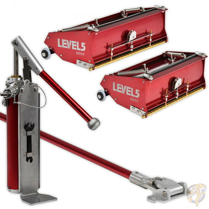 【ポイント3倍4日&5日】LEVEL5 フラットボックス25.4, 30.4cm コンボセット 137.2cmハンドル付きプロ品質 送料無料