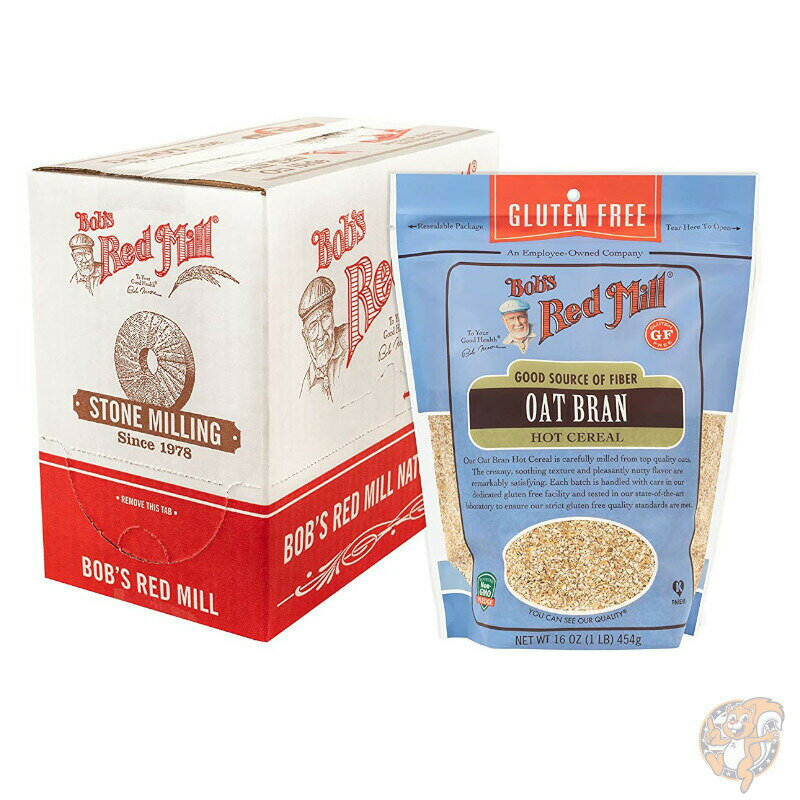 ボブズレッドミル Bob's Red Mill グルテンフリー オートブラン Oat Bran 453g(16オンス)×4袋 送料無料