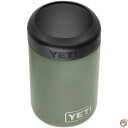 YETI (イエティ) Rambler 12オンス コルスター缶断熱材 標準サイズの缶用 キャンプグリーン (中身は含まれません)。