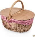【ラスト700円クーポン!先着50名様】Picnic Time Country ピクニックバスケット ライナー付き レッド/ホワイト ギンガム 送料無料