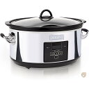 【 先着55名! 2日間限定ゾロ目555円クーポン】Crock-Pot 7クォート プログラム可能 スロークッカー デジタルカウントダウンタイマー付き 光沢プラ...