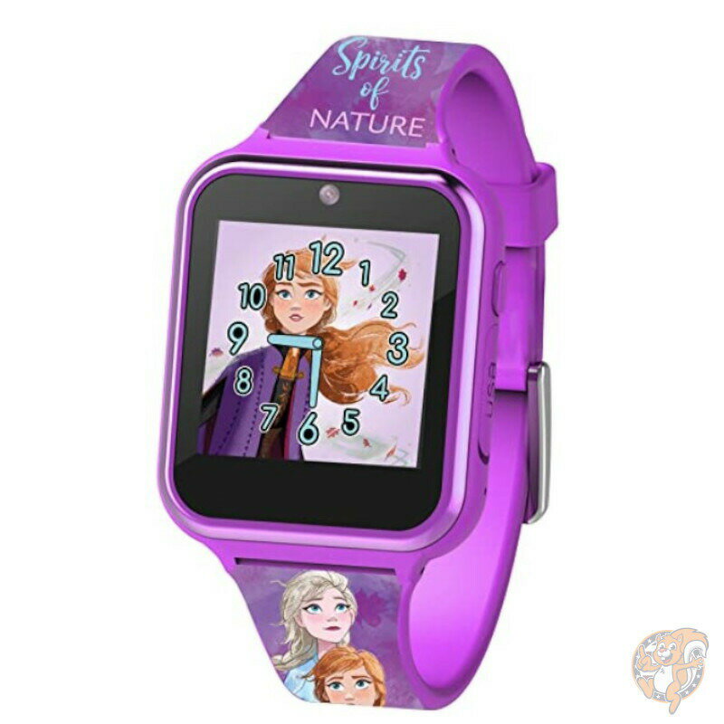 【先着30名様!全品555円OFF】Disney ディズニー アナ雪 タッチスクリーン スマートウォッチ カメラ 腕時計 Frozen Multi & Purple 送料無料