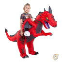 【全品555円クーポン配信中】ライドオン ドラゴン インフレーコスチューム 子供用衣装 パーティー用品 ハロウィン HSCTEK ハロウィーン(3)