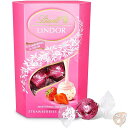 リンツ Lindt リンドール LINDOR ストロベリー&クリーム チョコレートStrawberries & Cream 200g いちご 個包装 バレンタイ...