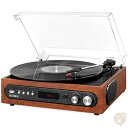 【 先着55名! 2日間限定ゾロ目555円クーポン】Victrola 3-in-1 Bluetooth レコード プレーヤー 3速ターンテーブル エスプレッソ色...
