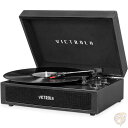【 先着55名! 2日間限定ゾロ目555円クーポン】Victrola パーカー Bluetooth スーツケース レコードプレーヤー 3速ターンテーブル 黒 送...
