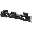 【4/30日限定★円高還元!!510円クーポン】CAMVATE 15mm & 19mm デュアルポートロッドクランプ M6ロゼットマウント付き ショルダーリグ用