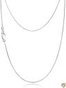 Jewlpire 925スターリングシルバーチェーン 0.8mmボックスチェーン カニカン留め イタリアネックレスチェーン 超薄型&丈夫 送料無料