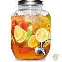 【 先着55名! 2日間限定ゾロ目555円クーポン】FineDine ファインダイン キッチン用品 ガラス ドリンク ディスペンサー ガラス/ステンレス