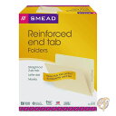 【 先着55名! 2日間限定ゾロ目555円クーポン】スミード Smead ストレート カット エンド タブ フォルダー レターサイズ 9 1/2インチ 100枚...