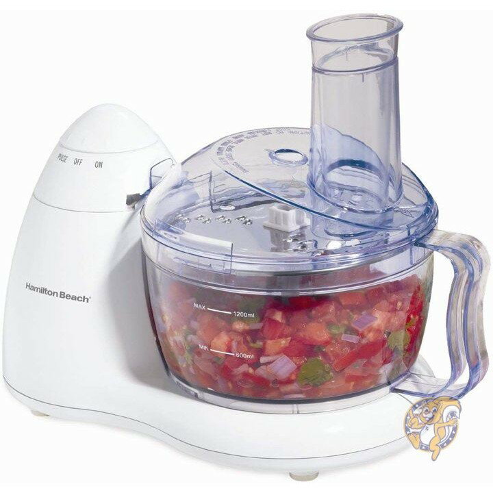 【ポイント3倍20時28時間】ハミルトンビーチ Hamilton Beach 70450 コンパクト8カップ フードプロセッサー &野菜チョッパー チョッピング 千切り スライス 混ぜる ミンチ ホワイト 送料無料