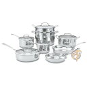 【 先着55名! 2日間限定ゾロ目555円クーポン】Cuisinart クイジナート 44-13 Contour ステンレス13点鍋セット 調理器具セット 送料...
