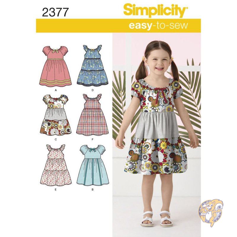 【クーポン配信中】シンプリシティ Simplicity 子供 チルドレン ドレス パターン サイズ 3-8 裁縫 作成 テンプレート 並行輸入品 送料無料