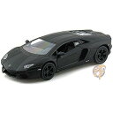 【30日限定500OFFクーポン配信】ランボルギーニ マットブラック アヴェンタドール Lamborghini ダイキャスト ミニカー 送料無料