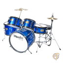 【 先着55名! 2日間限定ゾロ目555円クーポン】メンディーニ Mendini キッズ ジュニア ドラムセット MJDS-5-BL コンプリート 5ピース メ...