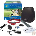 【先着30名様!全品555円OFF】ペットセーフ PetSafe ペット用 ワイヤレス フェンス 防水首輪 赤 電気フェンス 音 静電気 3/4エーカー(約3000m2)対応 犬用 柵 自宅 庭