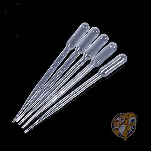 katito White 3ML Disposable Plastic Eye Dropper Set Transfer Graduated...