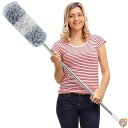【 先着55名! 2日間限定ゾロ目555円クーポン】DELUX Microfiber Feather Duster Extendable Cobweb with...